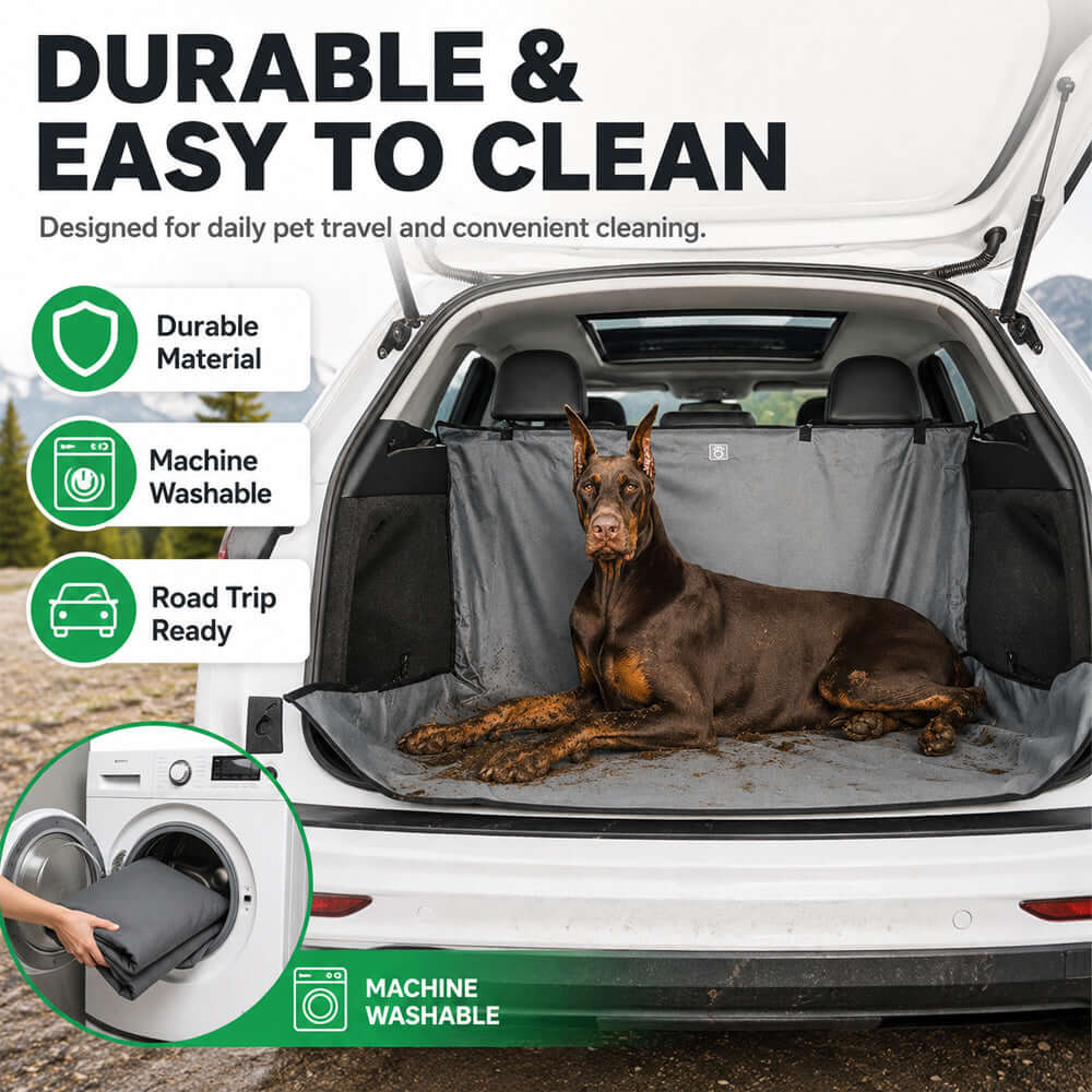 Waterproof Cargo Cover for Dogs in SUV cargo area