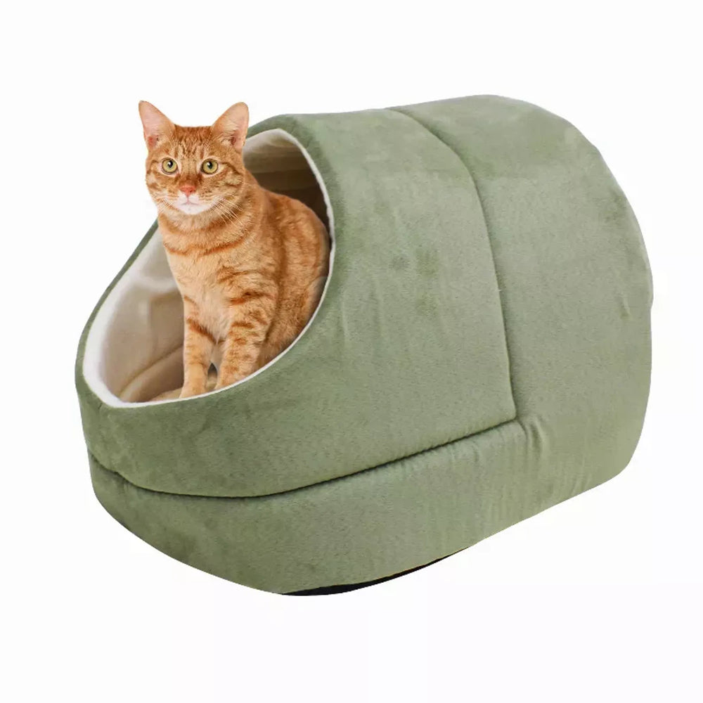 GOOPAWS Warming Cat Cave Bed for Indoor Cats | Cozy Cat Bed | Morvillo