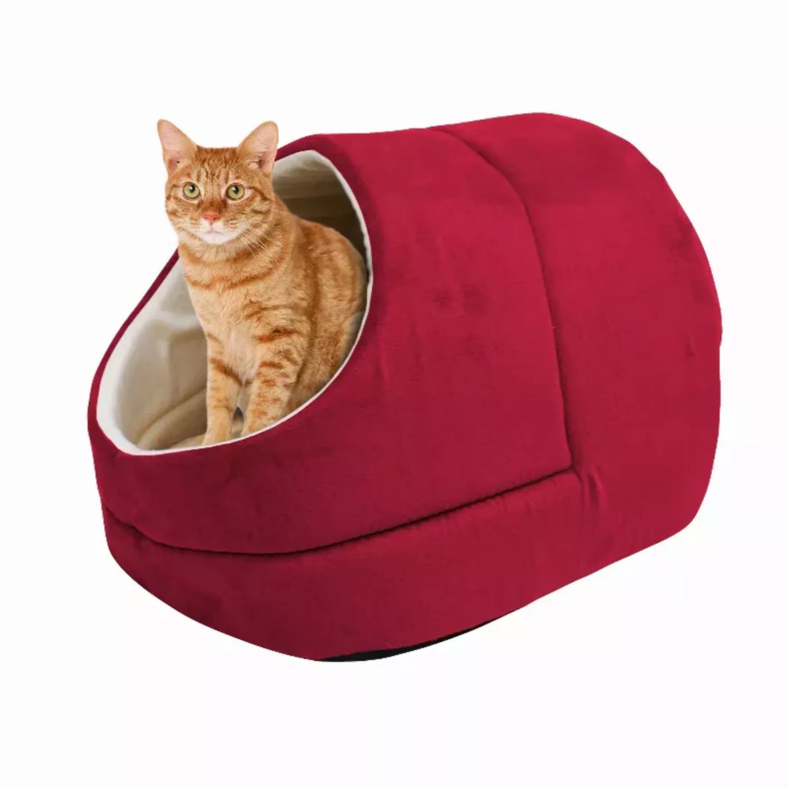 GOOPAWS Warming Cat Cave Bed for Indoor Cats | Cozy Cat Bed | Morvillo