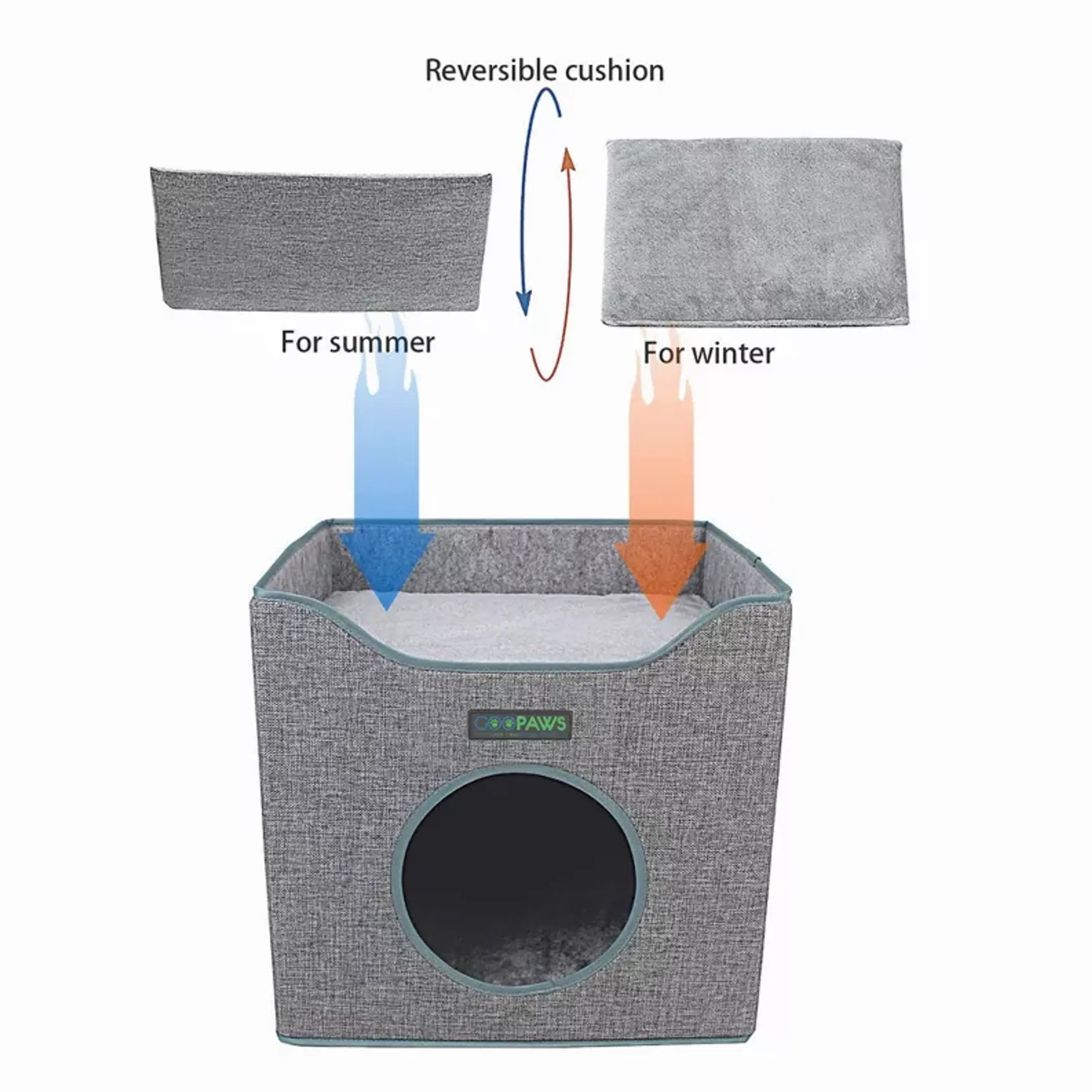 Foldable Cat Condo & Cave Bed for Cats | JESPET | Morvillo