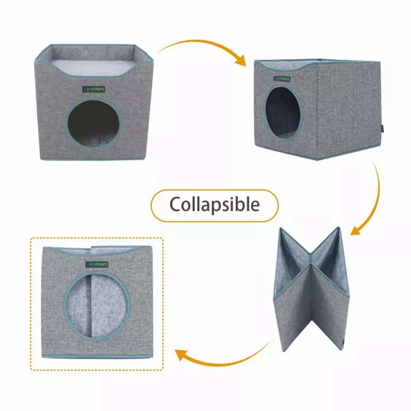 Foldable Cat Condo & Cave Bed for Cats | JESPET | Morvillo