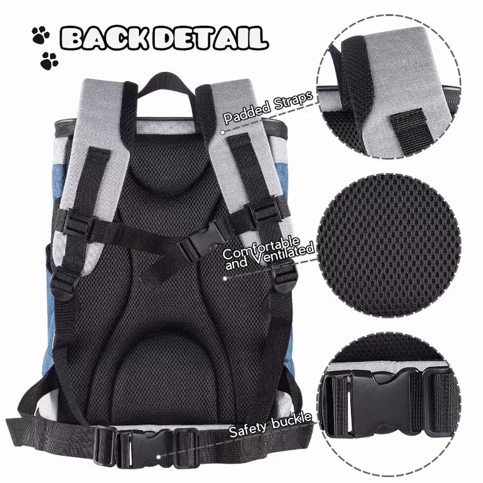 JESPET Pet Backpack Carrier for Small Pets | Travel Backpack Carrier | Morvillo