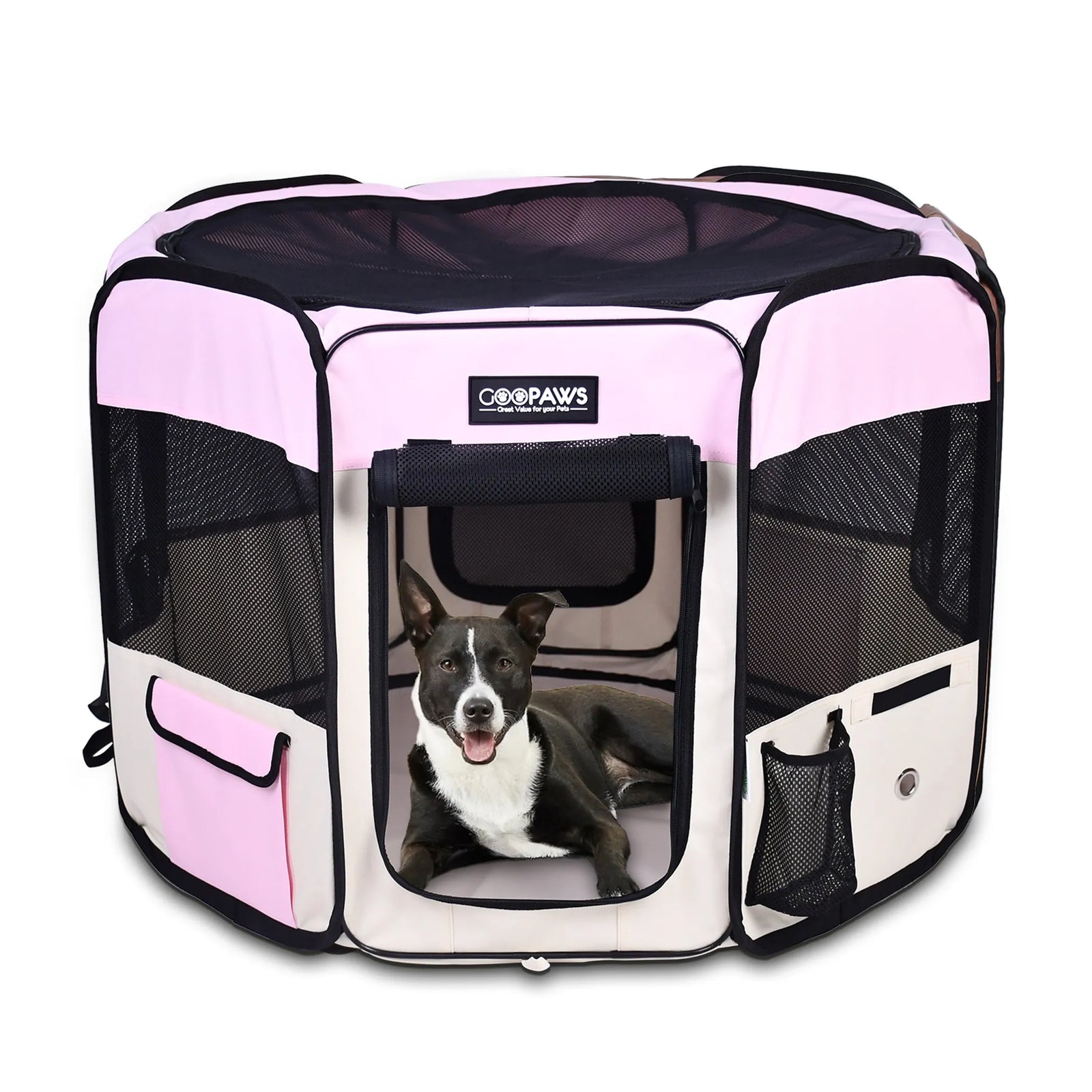 JESPET Portable Soft Pet Playpen for Dogs & Cats | Foldable Indoor Outdoor Pet Pen | Morvillo