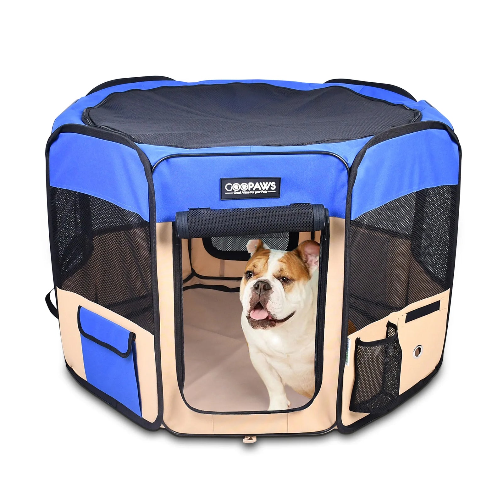 JESPET Portable Soft Pet Playpen for Dogs & Cats | Foldable Indoor Outdoor Pet Pen | Morvillo