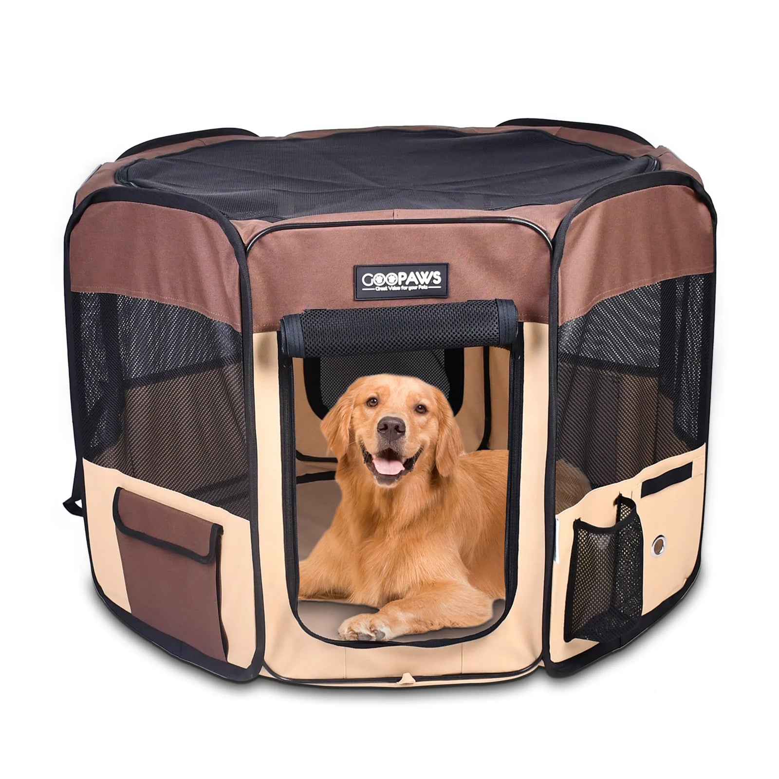 JESPET Portable Soft Pet Playpen for Dogs & Cats | Foldable Indoor Outdoor Pet Pen | Morvillo