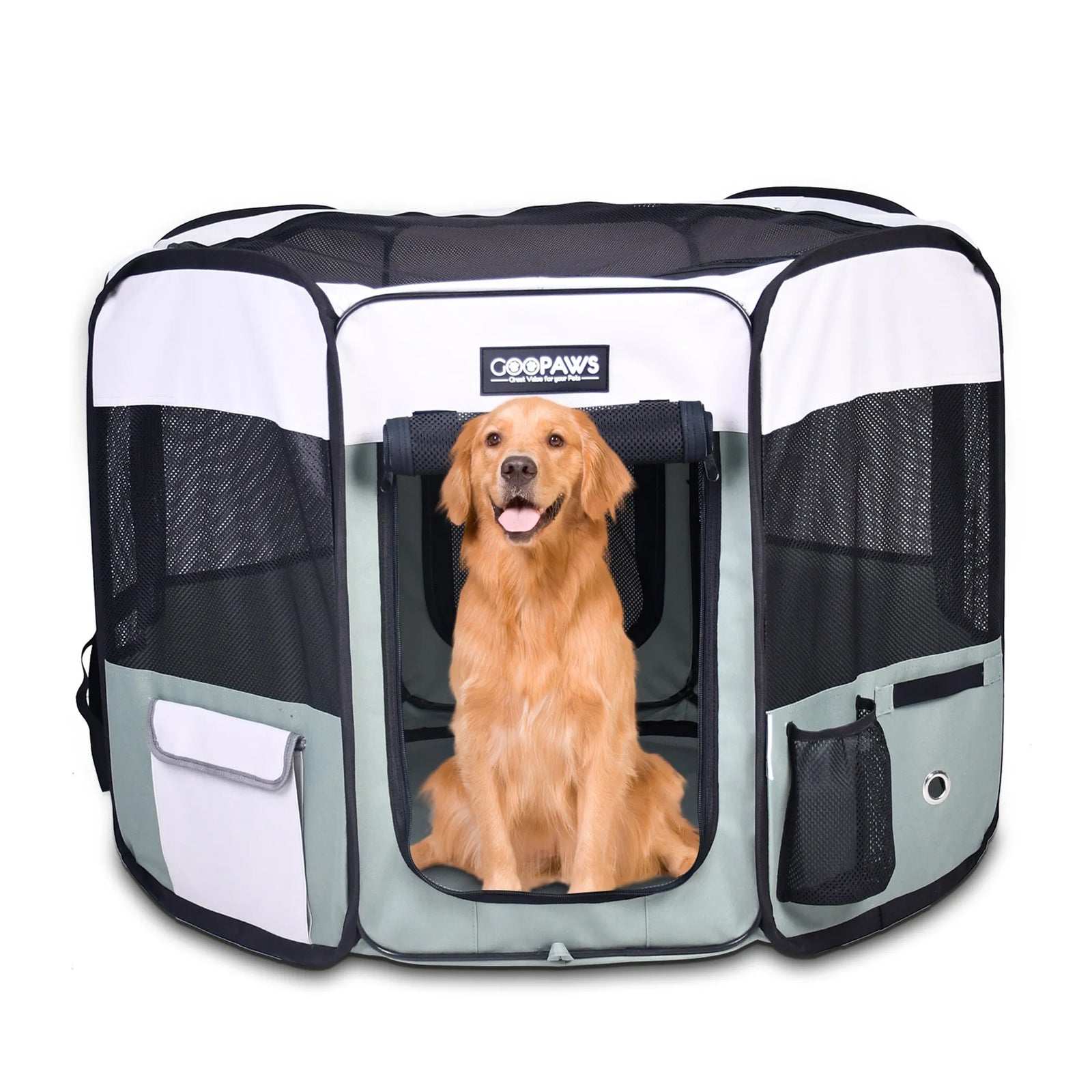 JESPET Portable Soft Pet Playpen for Dogs & Cats | Foldable Indoor Outdoor Pet Pen | Morvillo