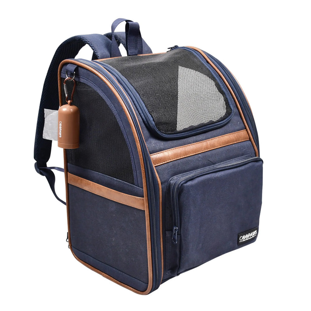 GOOPAWS Soft Dog Backpack Carrier for Small Dogs | Travel Pet Carrier | Morvillo
