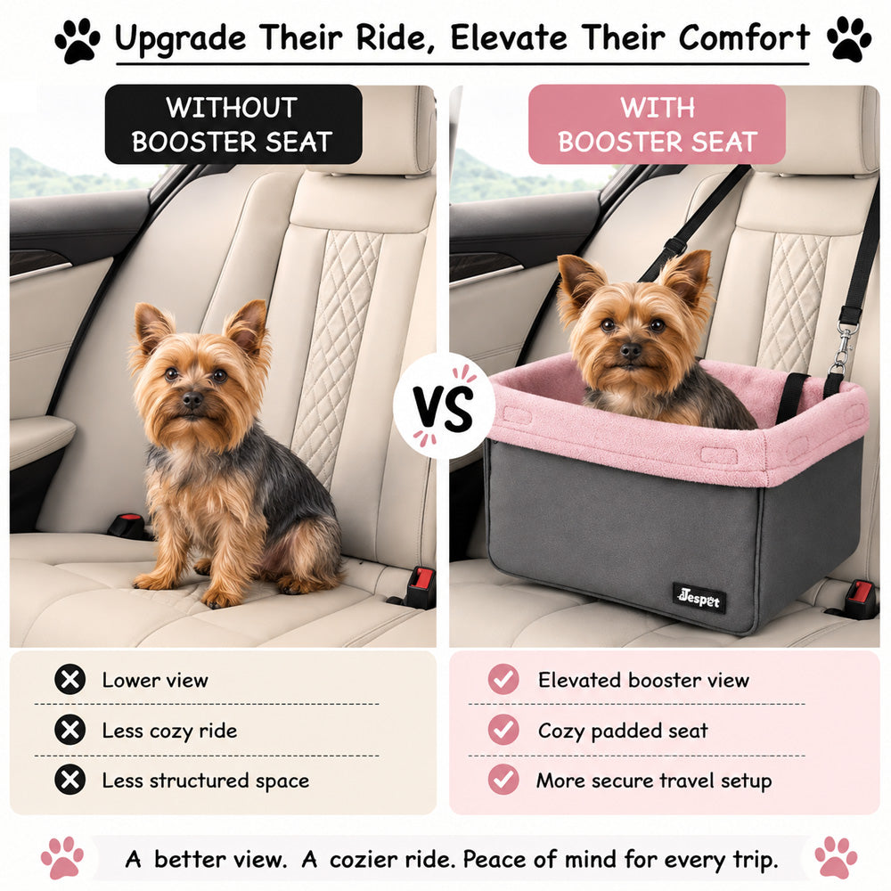 JESPET & GOOPAWS Dog Booster Seat for small dogs