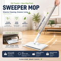 Reusable Flat Sweeper Mop with 10 Cleaning Cloths
