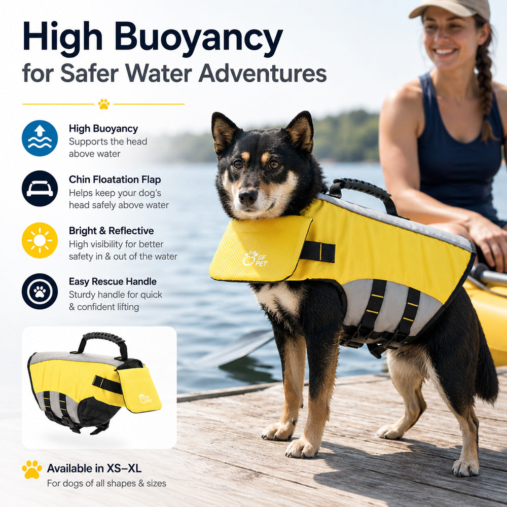 GF Pet Dog Life Vest | Adjustable Waterproof Dog Safety Vest Morvillo