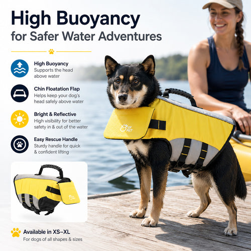 GF Pet Dog Life Vest adjustable waterproof safety vest