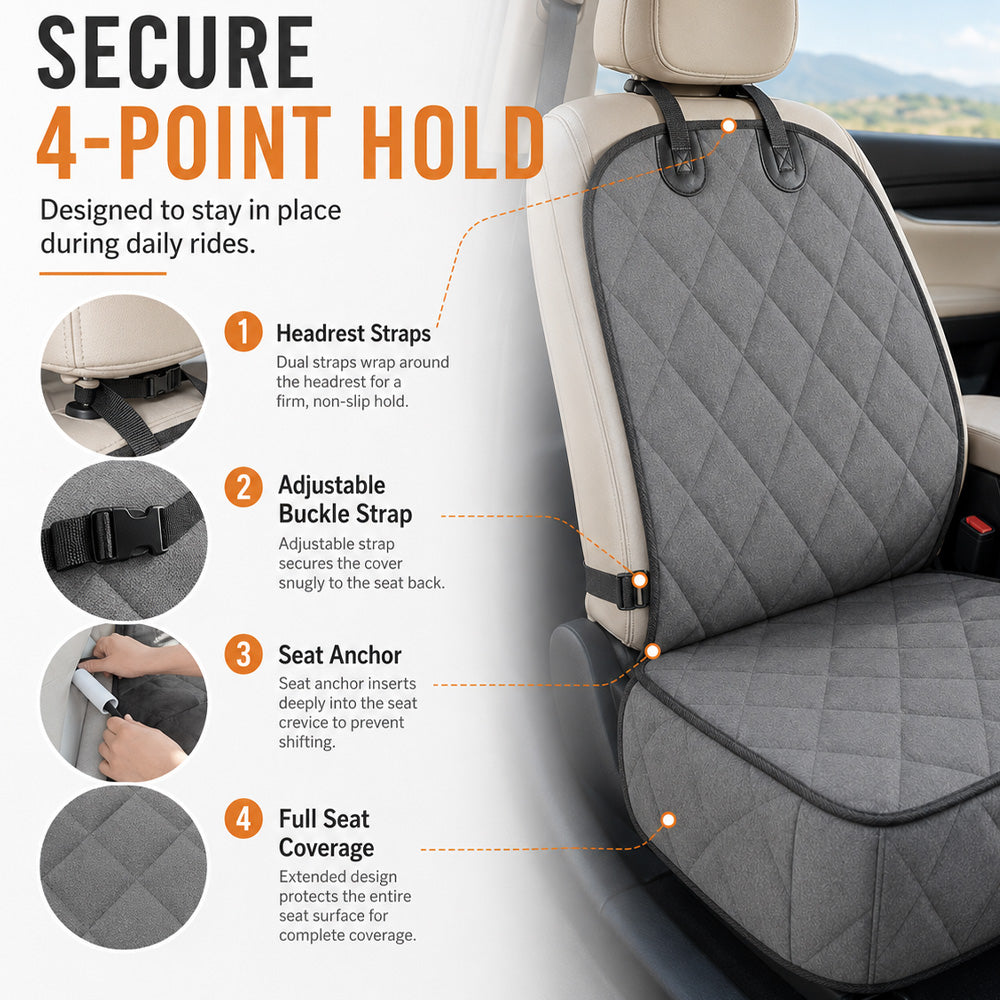 GOOPAWS Waterproof Front Car Seat Cover for dogs