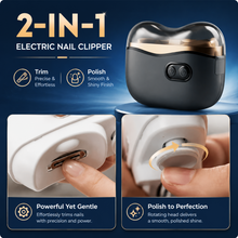 Rechargeable 2-in-1 Electric Nail Clipper & Polisher