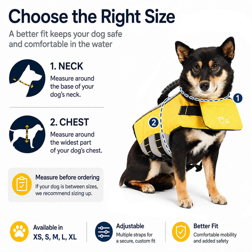 GF Pet Dog Life Vest adjustable waterproof safety vest