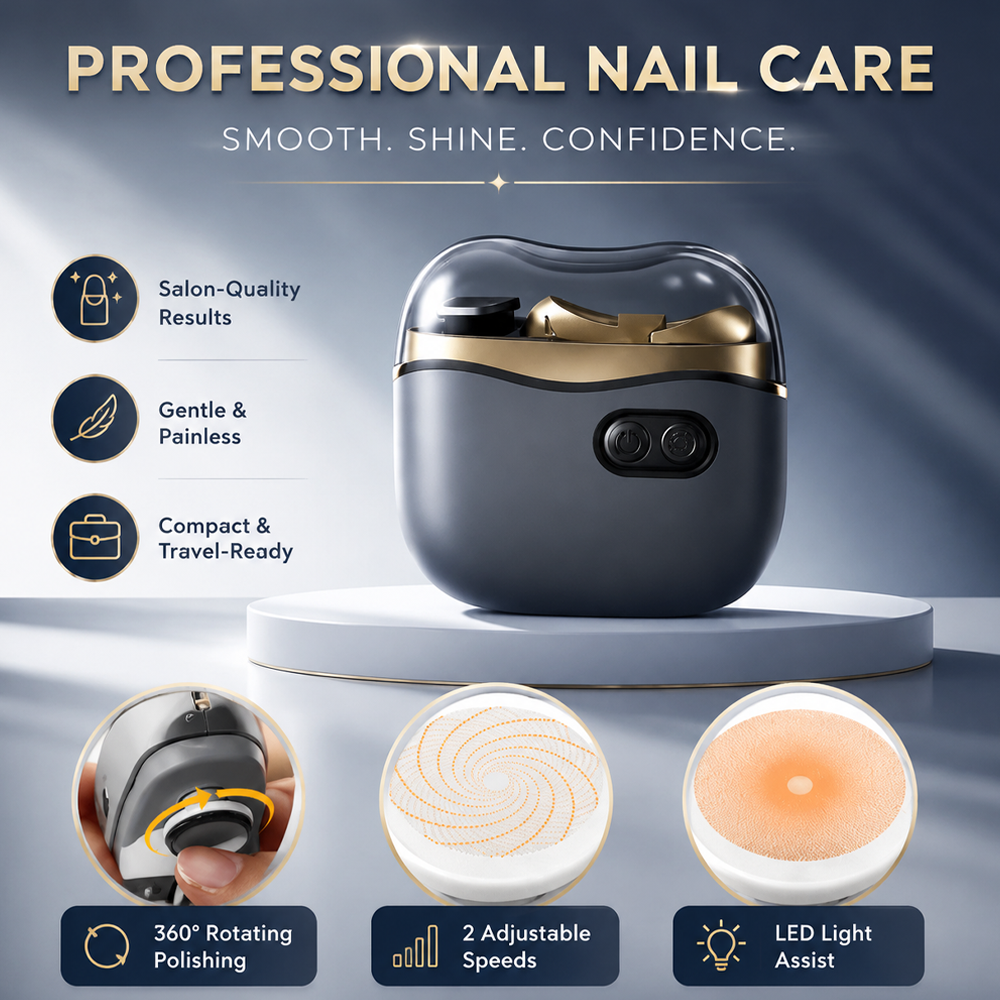 Rechargeable 2-in-1 Electric Nail Clipper & Polisher