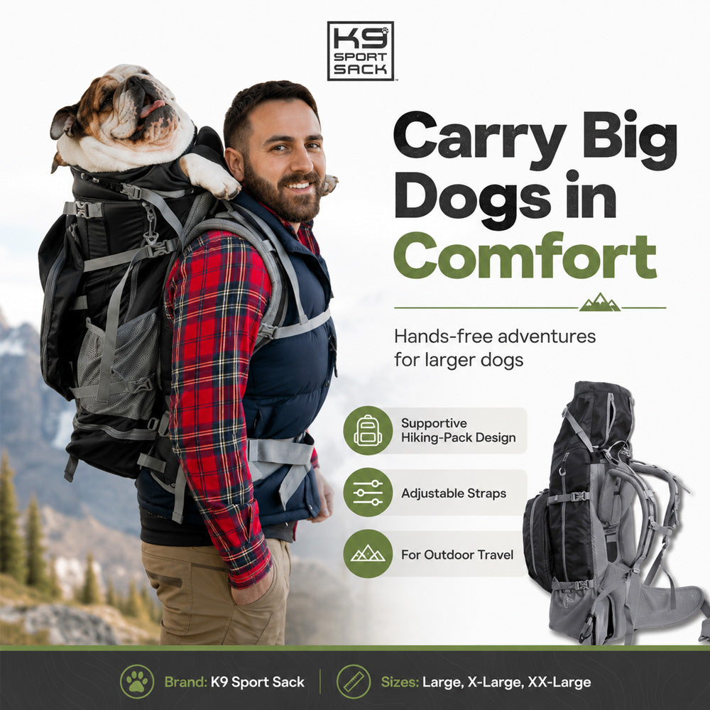 K9 Sport Sack Kolossus Big Dog Carrier | Large Dog Backpack | Morvillo