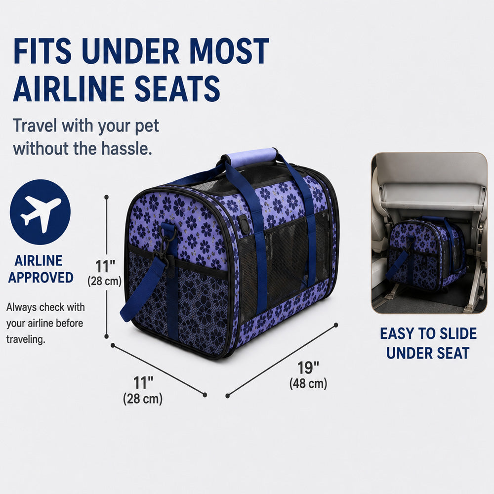 GOOPAWS Airline Approved Pet Carrier for dogs and cats