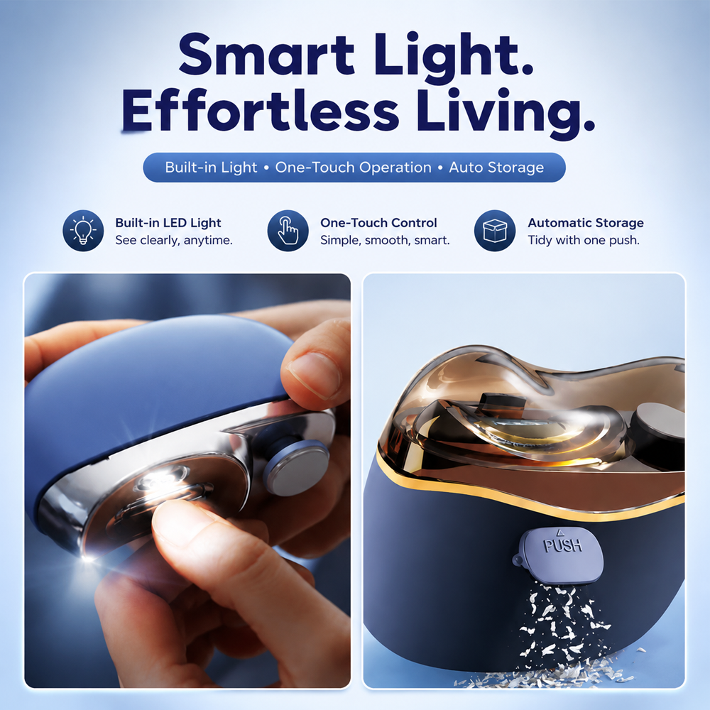 Rechargeable 2-in-1 Electric Nail Clipper & Polisher