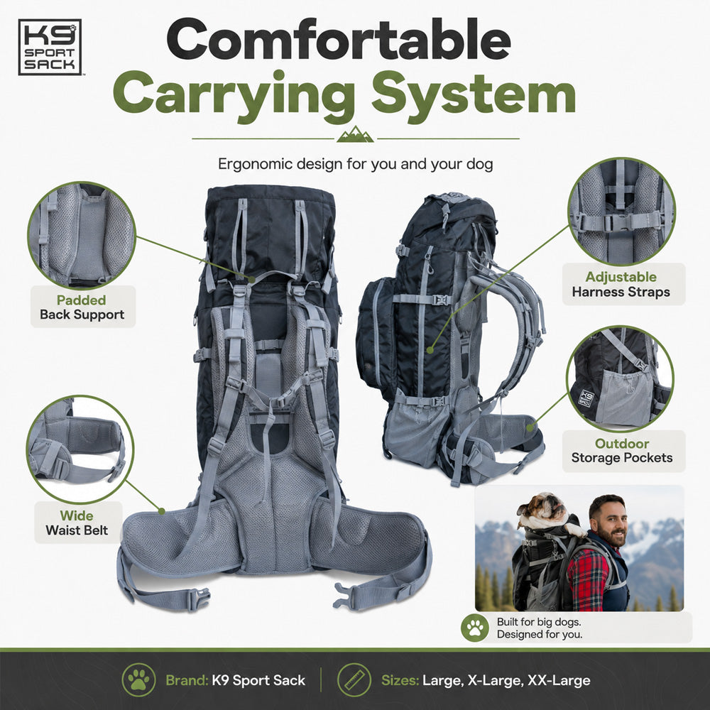 K9 Sport Sack Kolossus Big Dog Carrier for large dogs