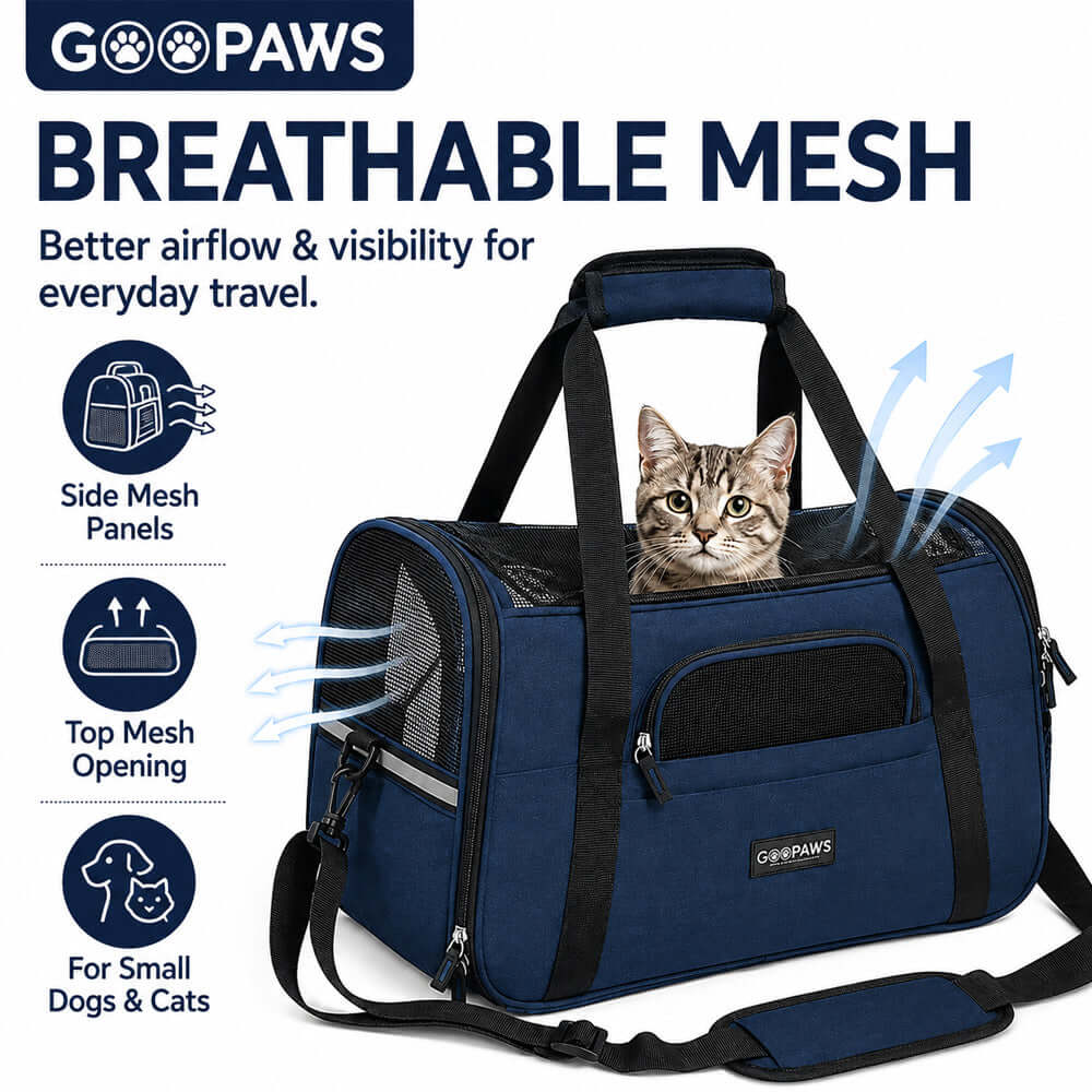 Soft-Sided Pet Carrier Bag Morvillo for small dogs and cats