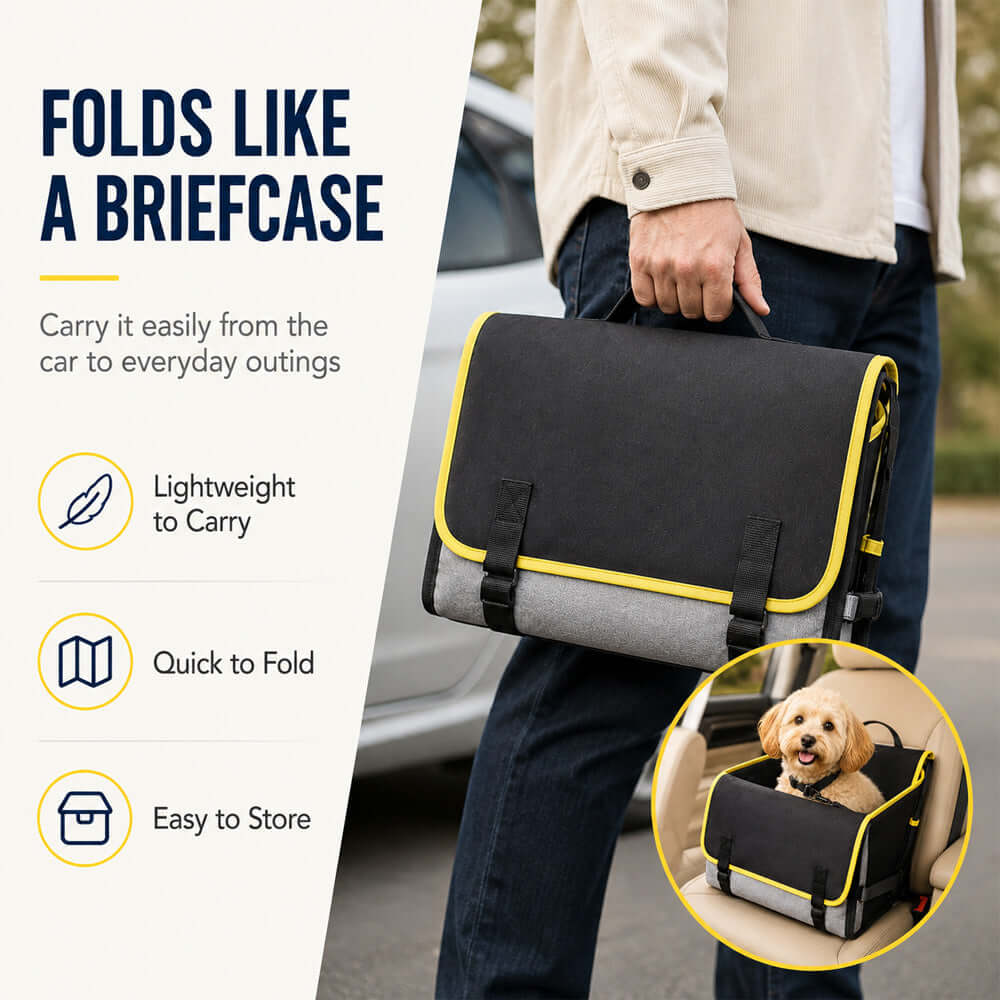 Dog Booster Car Seat for Small Dogs | Travel Safety Seat | Morvillo