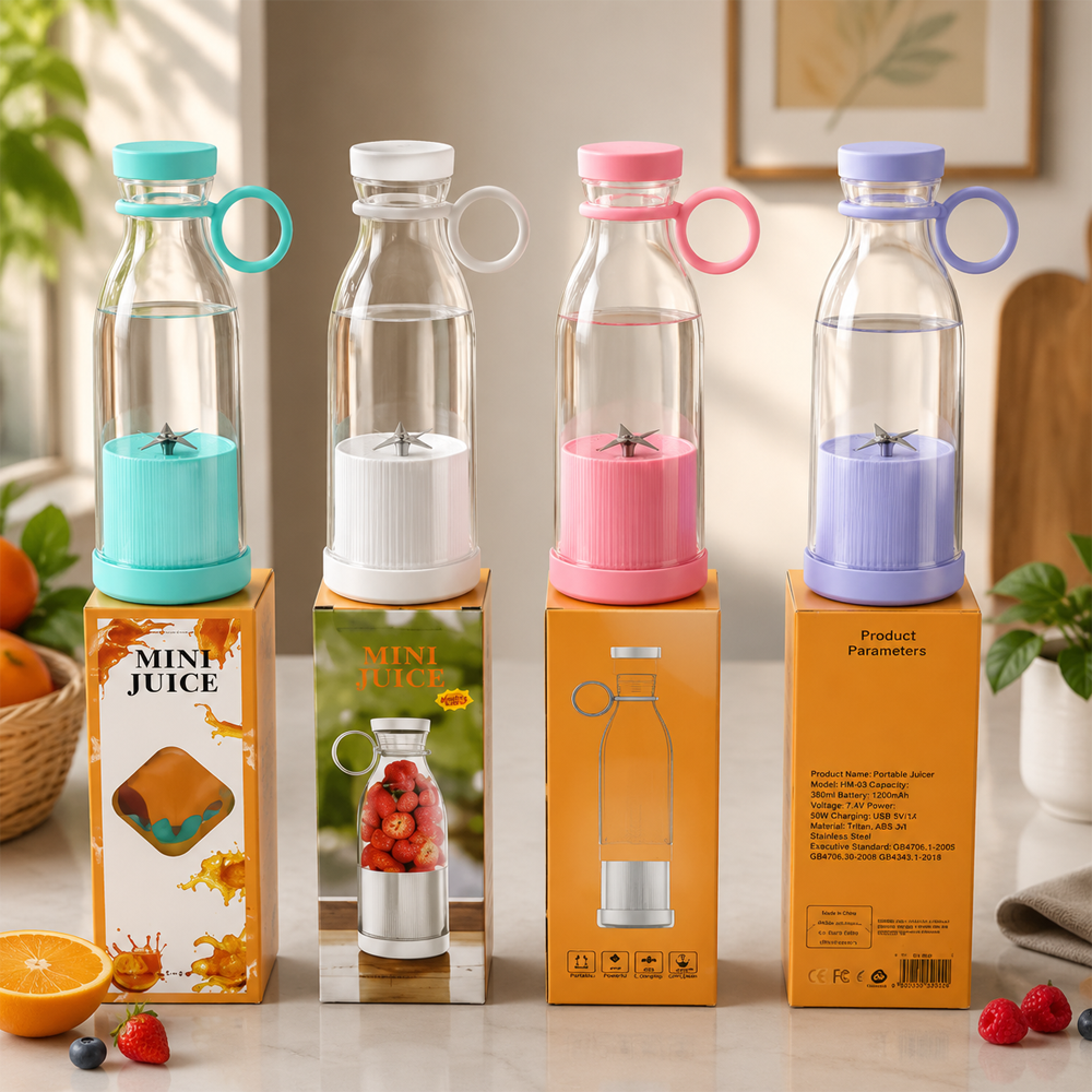 Portable Juicer Blender – USB Rechargeable Smoothie Maker Cup