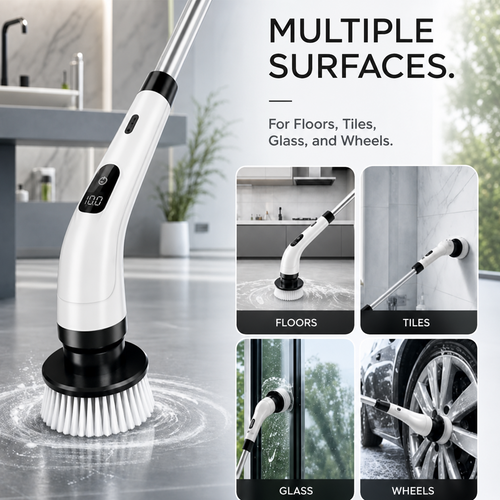 9-in-1 Rechargeable Electric Cleaning Brush