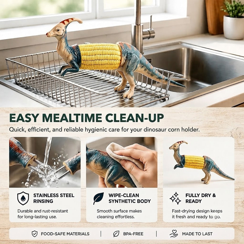 Dinosaur Corn Cob Holders – T-Rex BBQ Fun Tool