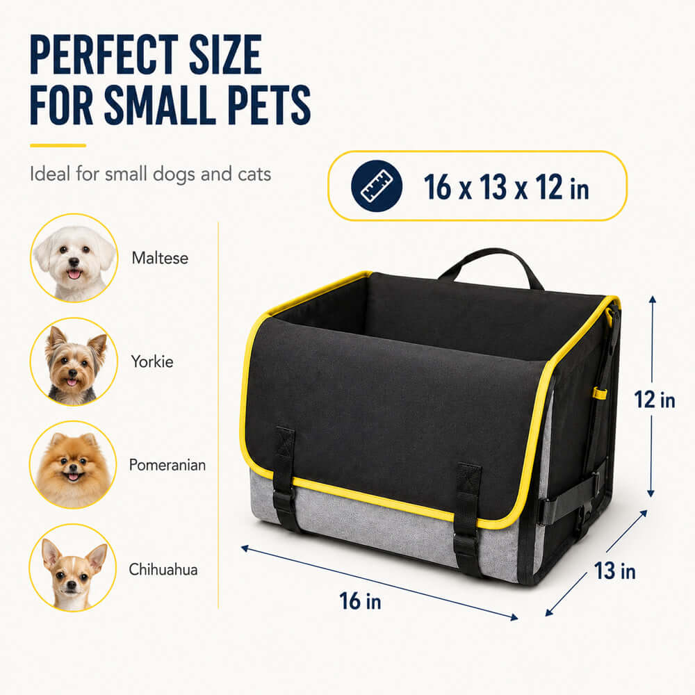 Dog Booster Car Seat for Small Dogs | Travel Safety Seat | Morvillo