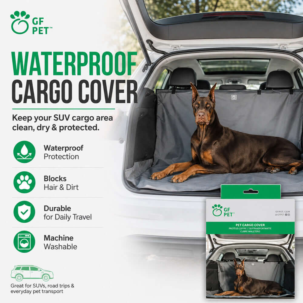 Waterproof Cargo Cover for Dogs in SUV cargo area