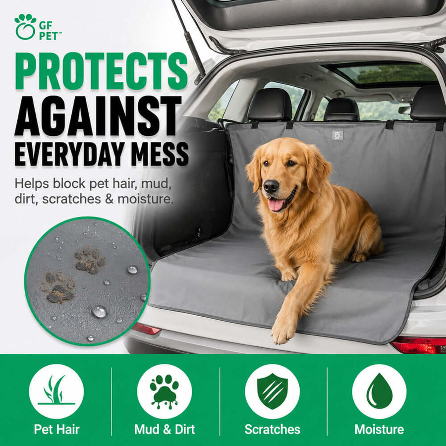Waterproof Cargo Cover for Dogs in SUV cargo area