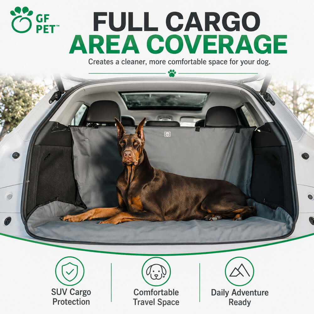 Waterproof Cargo Cover for Dogs in SUV cargo area